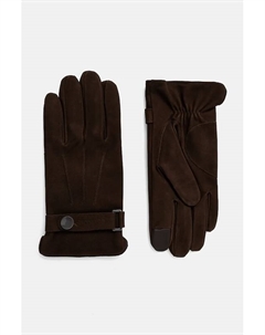 Замшевые перчатки, коричневый Calvin klein