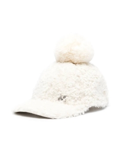 Кепка из шерпы с логотипом, нейтральный Monnalisa