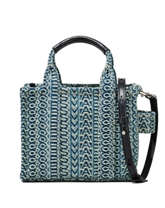 Сумка The Washed Monogram Crossbody Tote, синий Marc jacobs