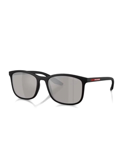 Солнцезащитные очки в квадратной оправе, черный Prada linea rossa