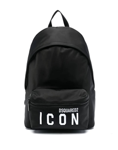 Рюкзак с логотипом Icon, черный Dsquared2