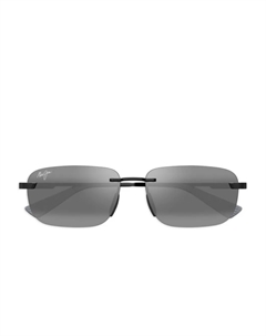 Солнцезащитные очки без оправы с тонированными линзами, серый Maui jim