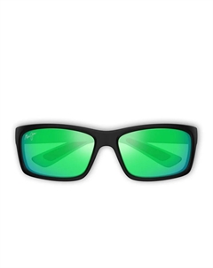 Солнцезащитные очки в прямоугольной оправе, черный Maui jim