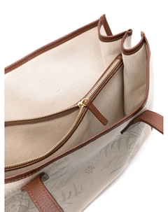 Сумка-тоут с цветочным принтом, нейтральный Eleventy