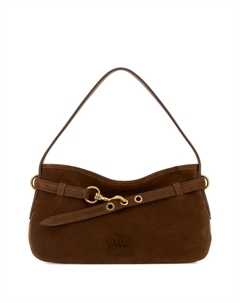 Маленькая сумка-тоут Aventure, коричневый Miu miu