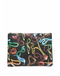 Несессер с графичным принтом, черный Seletti
