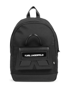 Рюкзак Rucksack с логотипом, черный Karl lagerfeld kids