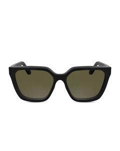 Солнцезащитные очки в оправе 'кошачий глаз', черный Calvin klein