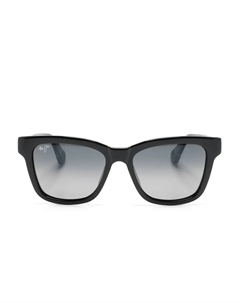 Солнцезащитные очки Hanohano в квадратной оправе, черный Maui jim