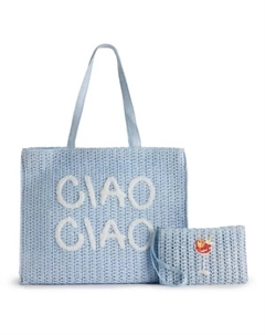 Соломенная сумка-тоут и наручный ремешок Maya, цвет blue ciao tote Sonoma goods for life