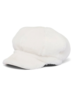 Кепка из овчины, белый Prada