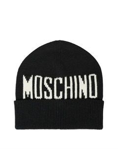 Шапочка с вышитым логотипом, черный Moschino kids