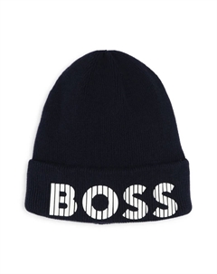 Шапка бини с логотипом, черный Boss kidswear