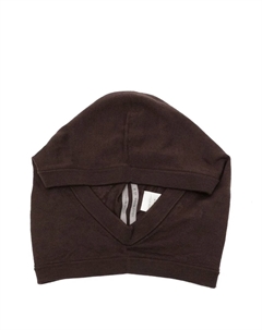 Балаклава с отделкой в рубчик, коричневый Rick owens