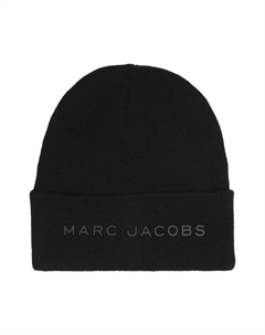 Шапка бини в рубчик с логотипом, черный Marc jacobs kids
