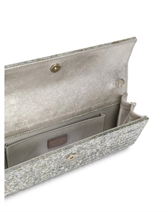 Клатч Sweetie с блестками, металлик Jimmy choo