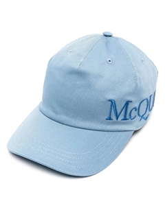 Бейсболка с вышитым логотипом, синий Alexander mcqueen