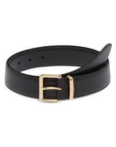 Ремень с логотипом, черный Miu miu