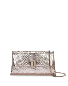 Клатч с логотипом, металлик Tom ford