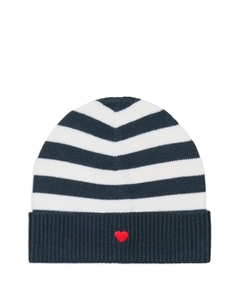 Шапка бини в полоску, синий Max&co. kids