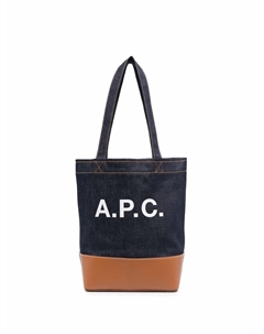 Сумка-тоут с логотипом, синий A.p.c.