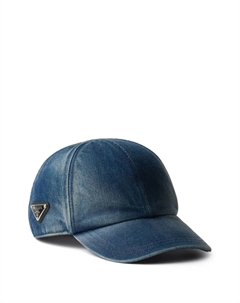 Бейсболка с логотипом, синий Prada