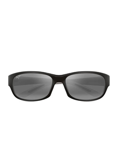 Солнцезащитные очки в закругленной оправе, черный Maui jim
