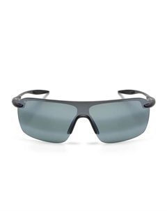 Солнцезащитные очки в прямоугольной оправе, черный Maui jim