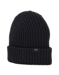 Ребристая шапка с логотипом, черный Paul & shark