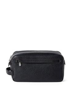 Несессер с тисненым логотипом, черный Brunello cucinelli