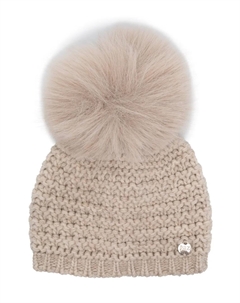 Вязаная шапка с помпоном, нейтральный Paz rodriguez