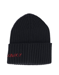 Ребристая шапка с логотипом, черный Ruslan baginskiy