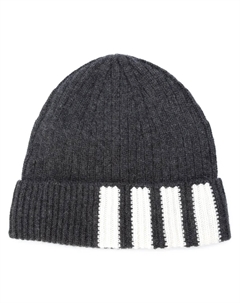 Шапка-бини в рубчик, серый Thom browne