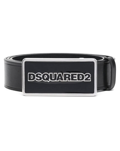 Ремень с пряжкой-логотипом, черный Dsquared2