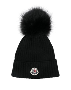 Шапка бини, черный Moncler enfant