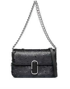 Сумка на плечо с цепочкой и пайетками, черный Marc jacobs