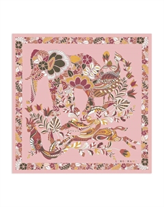 Шелковый платок Forêt, розовый Longchamp