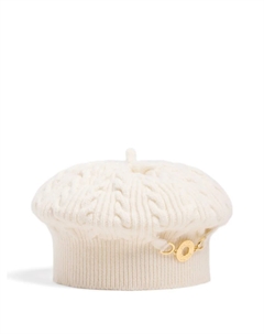 Берет фактурной вязки, белый Patou