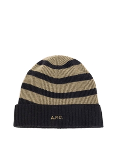 Шапка бини в полоску, черный A.p.c.