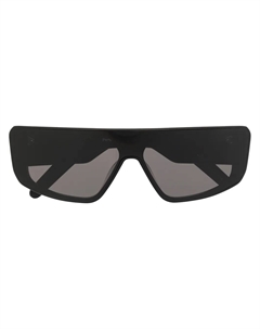 Солнцезащитные очки с прямым верхом, черный Rick owens