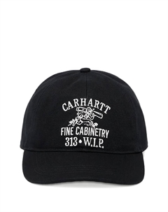 Вышитая кепка Cabinetry, черный Carhartt wip