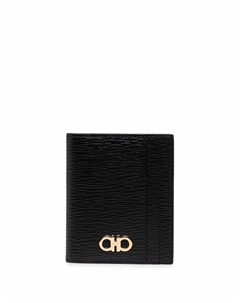 Картхолдер с декором Gancini, черный Ferragamo