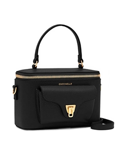 Мини-сумка-портфель с застежкой-молнией, черный Coccinelle