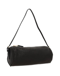 Сумка на плечо цилиндрической формы, черный Miu miu