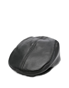 Кожаный берет с панелями, черный Ruslan baginskiy