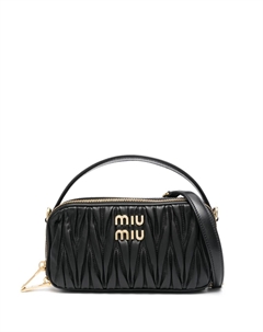 Стеганая сумка-тоут, черный Miu miu