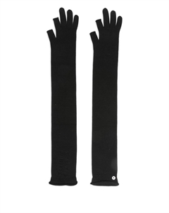 Шерстяные перчатки-митенки, черный Rick owens