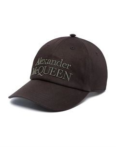 Кепка с вышитым логотипом, черный Alexander mcqueen