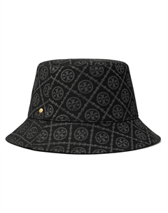 Двусторонняя панама с монограммой, черный Tory burch