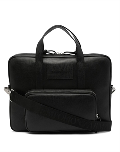 Портфель с нашивкой-логотипом, черный Emporio armani